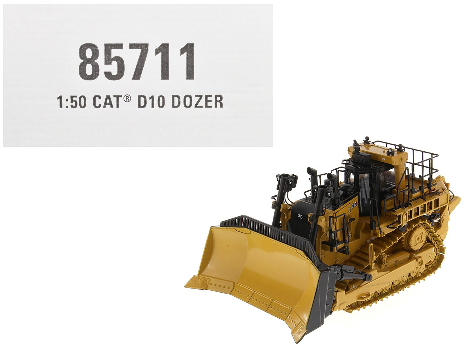 CAT Caterpillar D10 Track Type Dozer Yellow "High Line Series" 1/50 Diecast Model by Diecast Masters free shipping USA - Rapid Vehicles