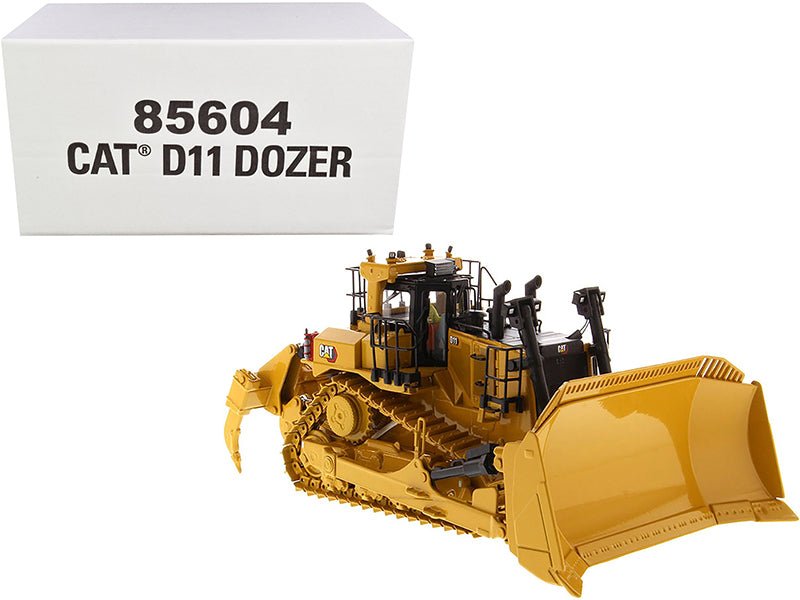 CAT Caterpillar D11 Fusion Track - Type Tractor Dozer with Operator "High Line" Series 1/50 Diecast Model by Diecast Masters free shipping USA - Rapid Vehicles
