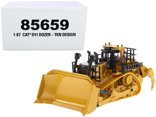 CAT Caterpillar D11 Track - Type Tractor Dozer TKN Design "High Line" Series 1/87 (HO) Scale Diecast Model by Diecast Masters free shipping USA - Rapid Vehicles