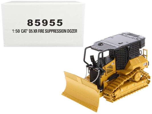 CAT Caterpillar D5 XR Fire Suppression Track Type Dozer Yellow "High Line" Series 1/50 Diecast Model by Diecast Masters free shipping USA - Rapid Vehicles
