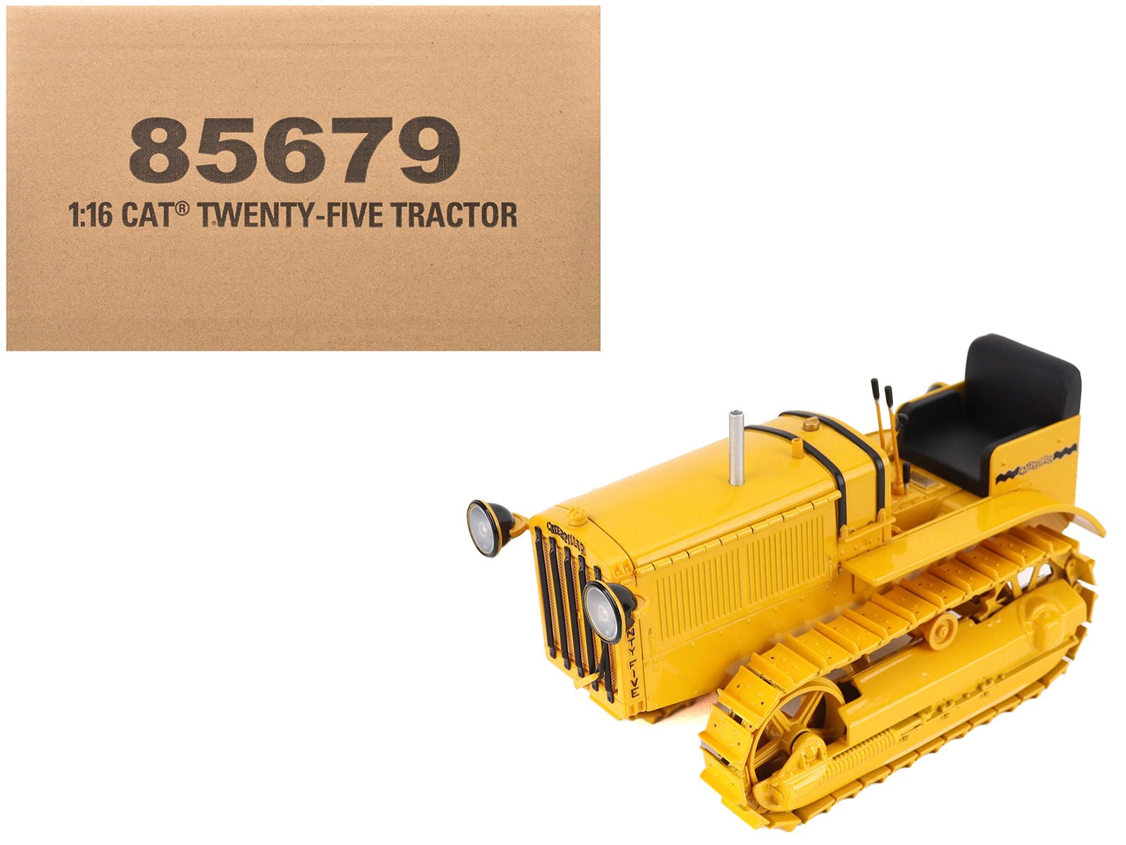 CAT Caterpillar Twenty Five Tractor Yellow "Vintage" Series 1/16 Diecast Model by Diecast Masters free shipping USA - Rapid Vehicles