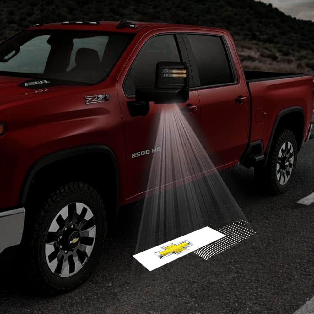 Chevrolet Cheyenne 4th Gen Premium Under Side Wing Mirror Projector Puddle Lights Various Designs 2015-2026