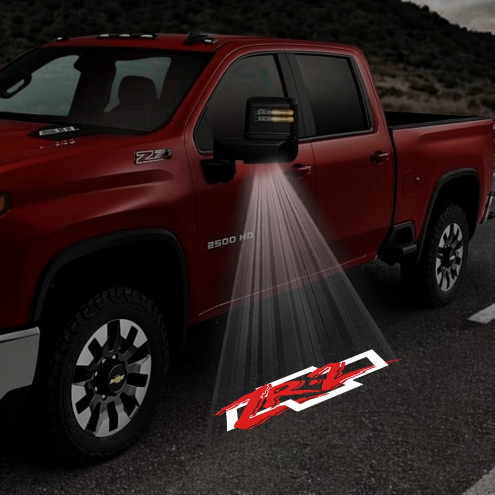 Chevrolet Silverado Premium Side Wing Mirror Puddle Lights Various Designs 2014-2026
