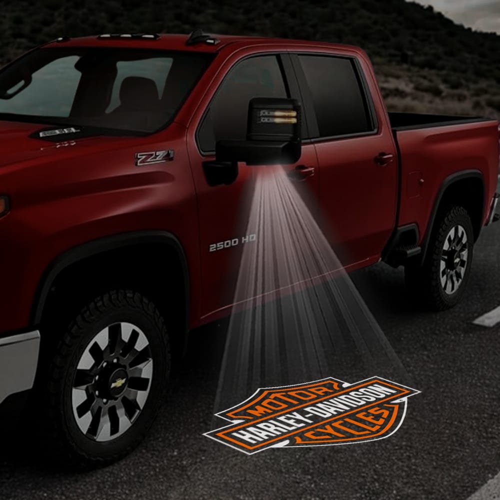Chevrolet Cheyenne 4th Gen Premium Under Side Wing Mirror Projector Puddle Lights Various Designs 2015-2026