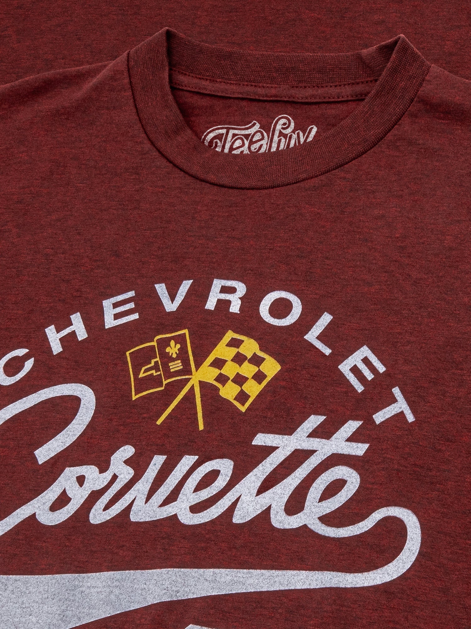 Chevrolet Corvette 62 Race Tested Street Proven T-Shirt - Crimson Heather - Rapid Vehicles
