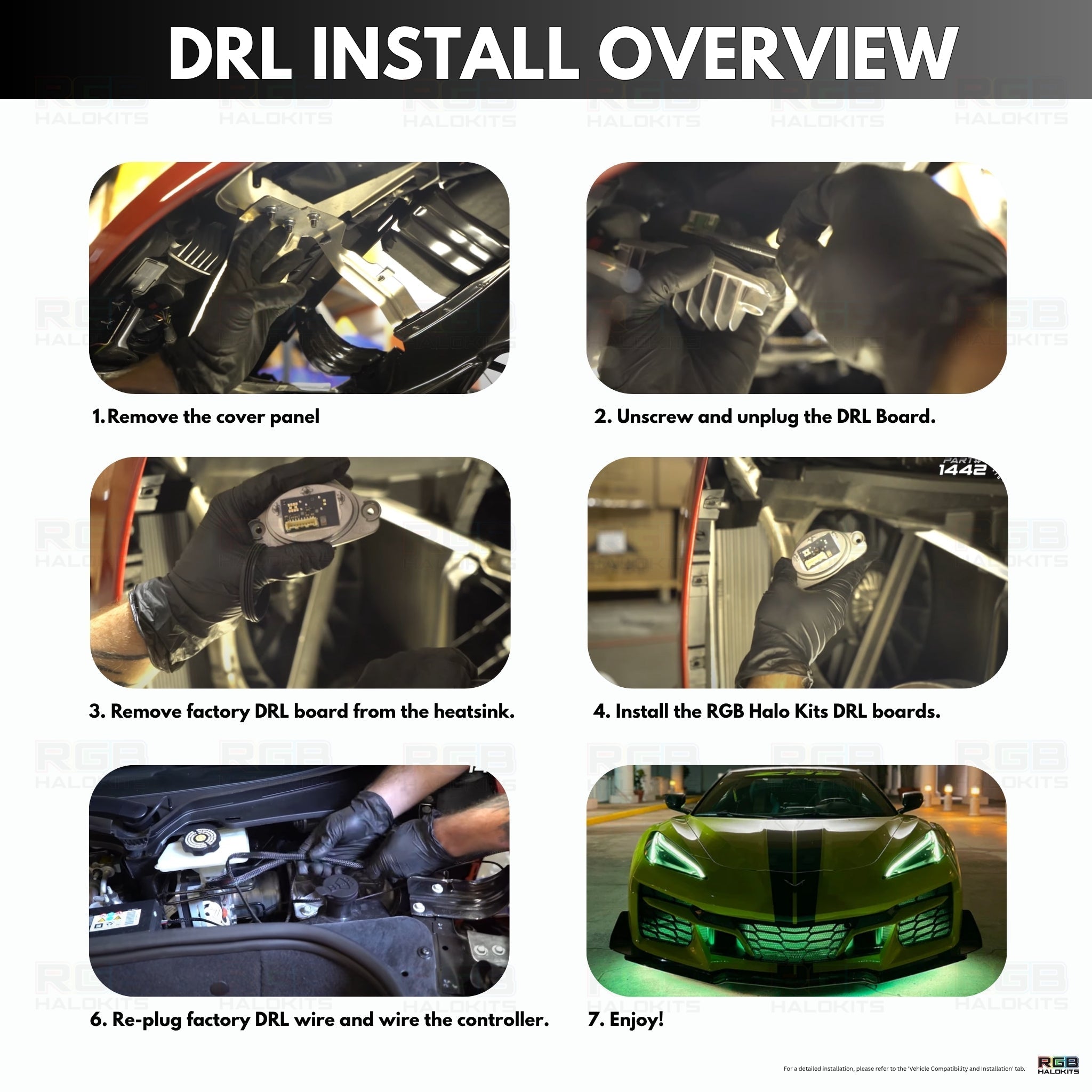 Chevrolet Corvette C8 RGBW+A DRL Boards (2020-2025) - Rapid Vehicles