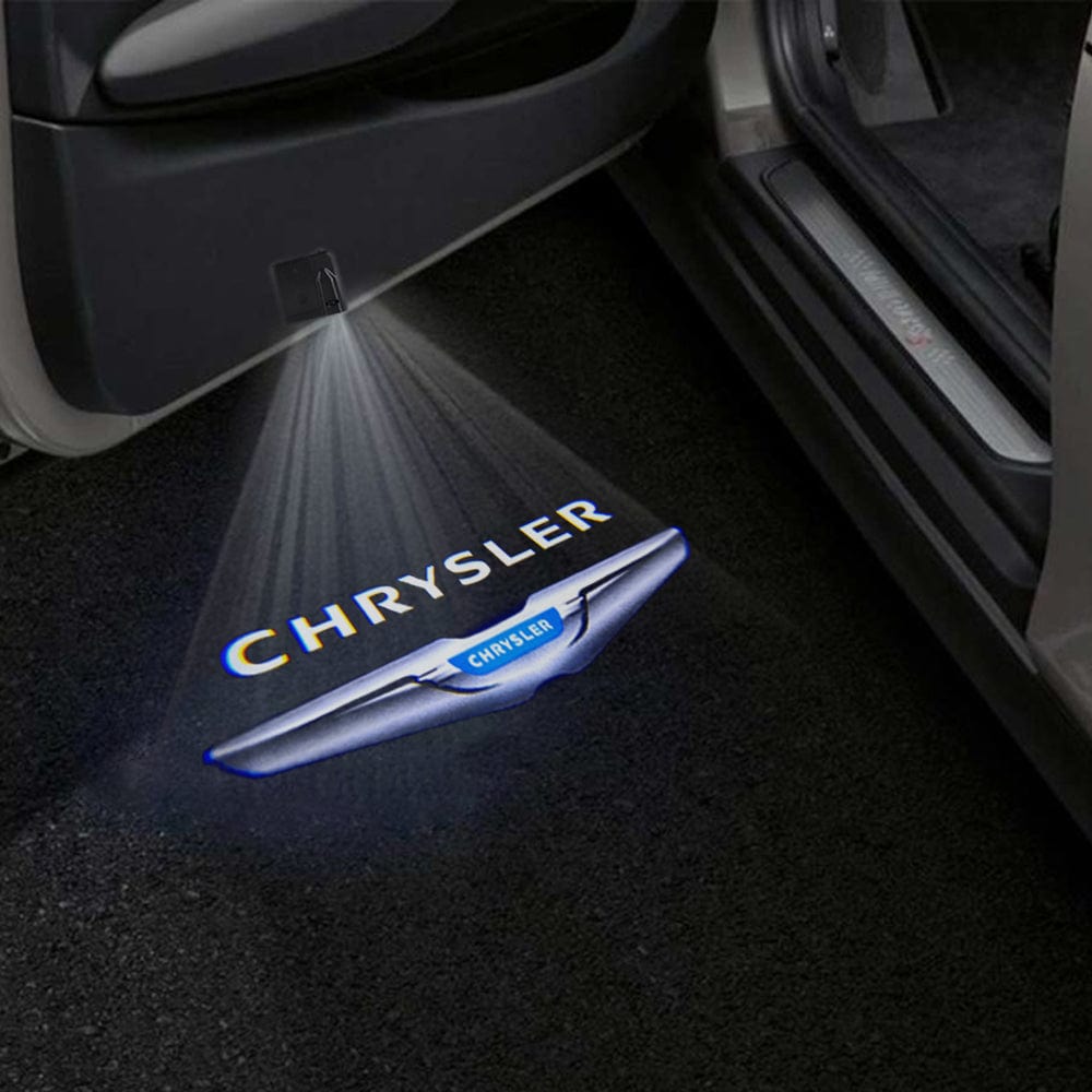 CHRYSLER Minivan 5th Gen Door Stick On Puddle Lights Various Designs 2008 -2020