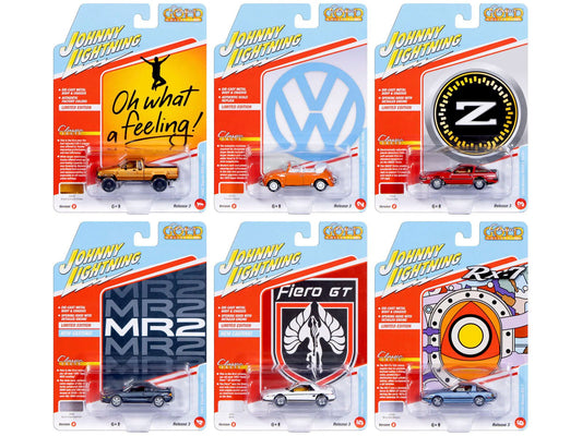 "Classic Gold Collection" 2026 Release 1 Set B of 6 Cars 1/64 Diecast Model Cars by Johnny Lightning free shipping USA - Rapid Vehicles