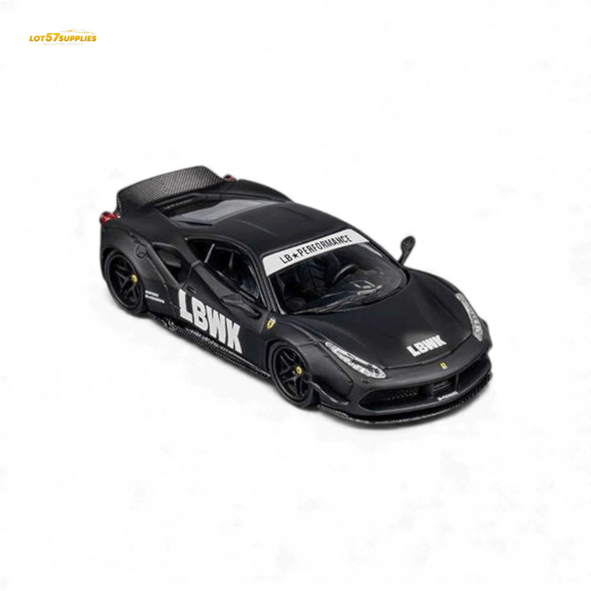 CM Model Ferrari 488 LB Works Black 1:64 - Rapid Vehicles