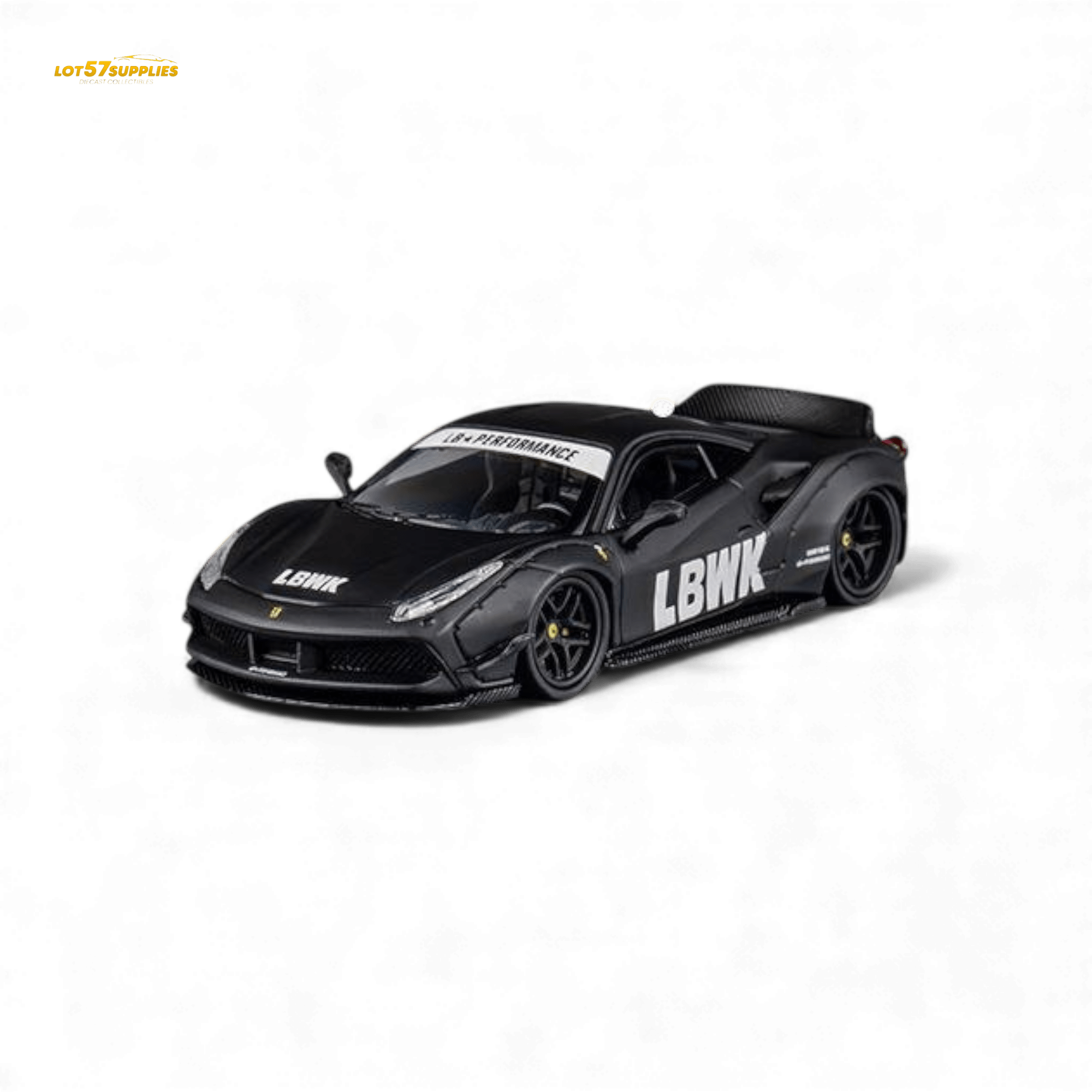 CM Model Ferrari 488 LB Works Black 1:64 - Rapid Vehicles
