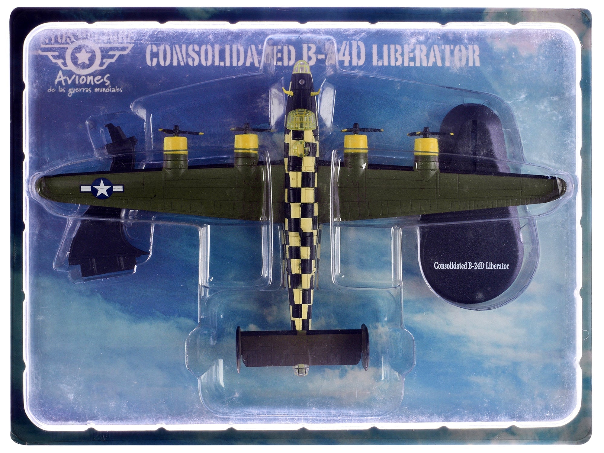 Consolidated B - 24D Liberator Aircraft "You Cawn't Miss It 448th Bombardment Group 8th Air Force" (1944) British Royal Air Force 1/144 Diecast Model Airplane by Mitos Del Aire free shipping USA - Rapid Vehicles