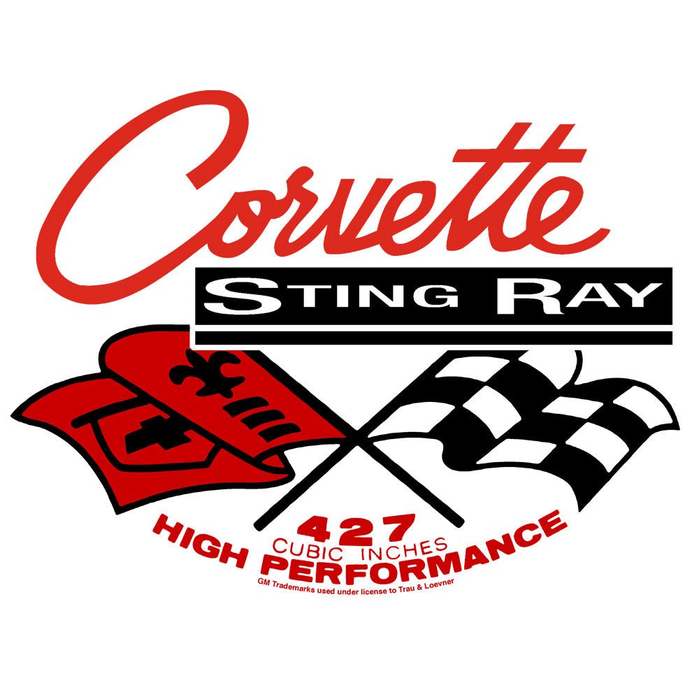 Corvette Stingray Long Sleeve T-Shirt - White - Rapid Vehicles