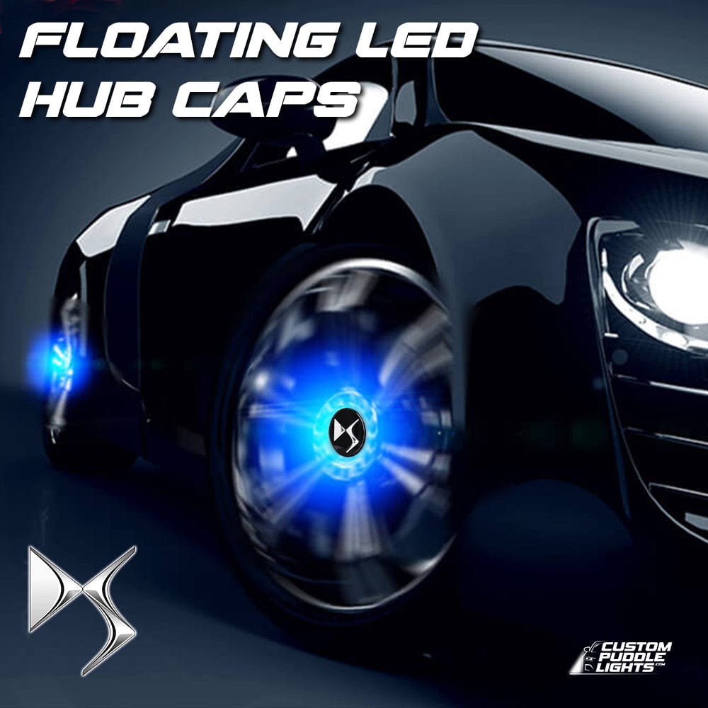 Premium LED Floating Wheel Logo Center Hub Caps Various Designs for DS