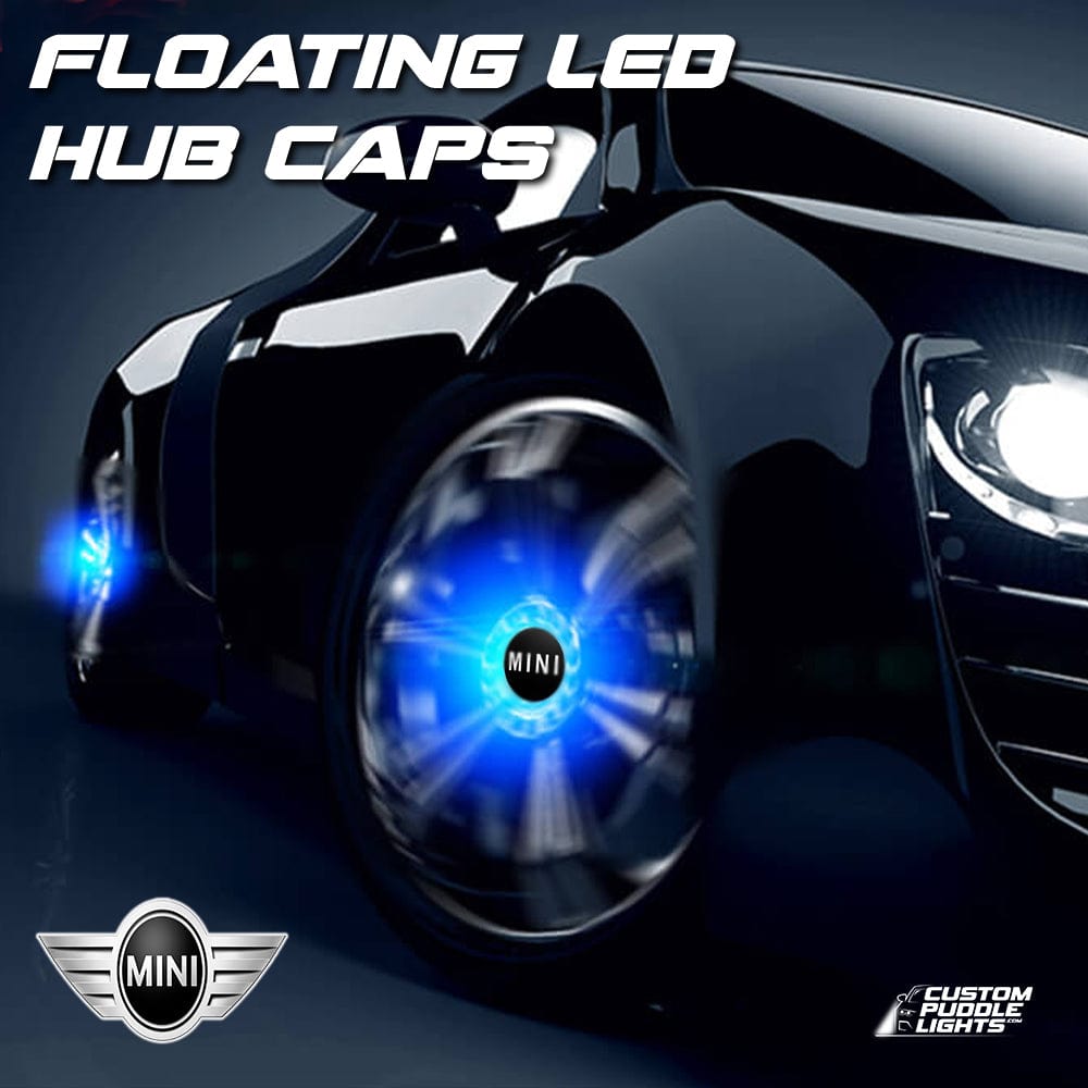 Premium LED Floating Wheel Logo Center Hub Caps Various Designs for MINI