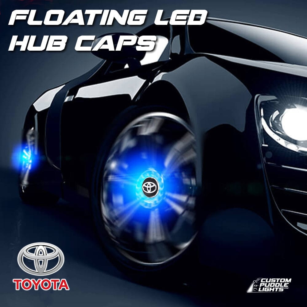Premium LED Floating Wheel Logo Center Hub Caps Various Designs for Toyota