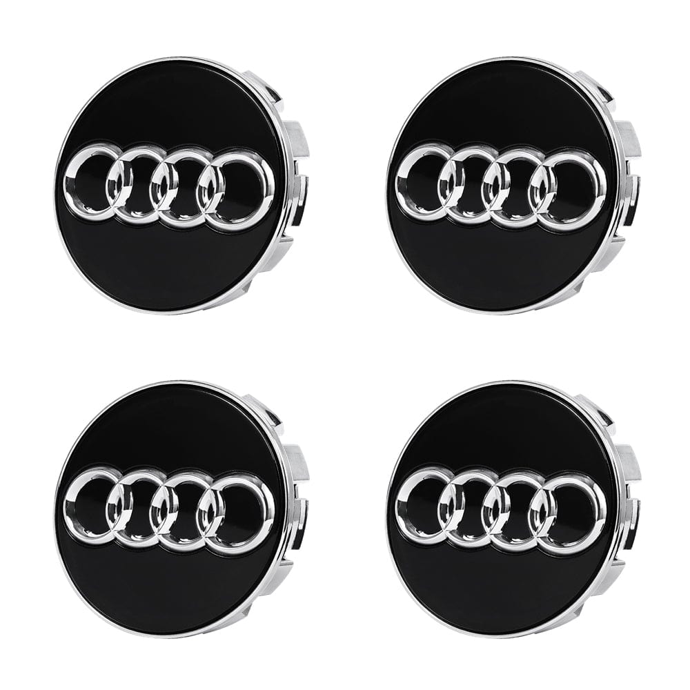 Premium LED Floating Wheel Logo Center Hub Caps Various Designs for Audi