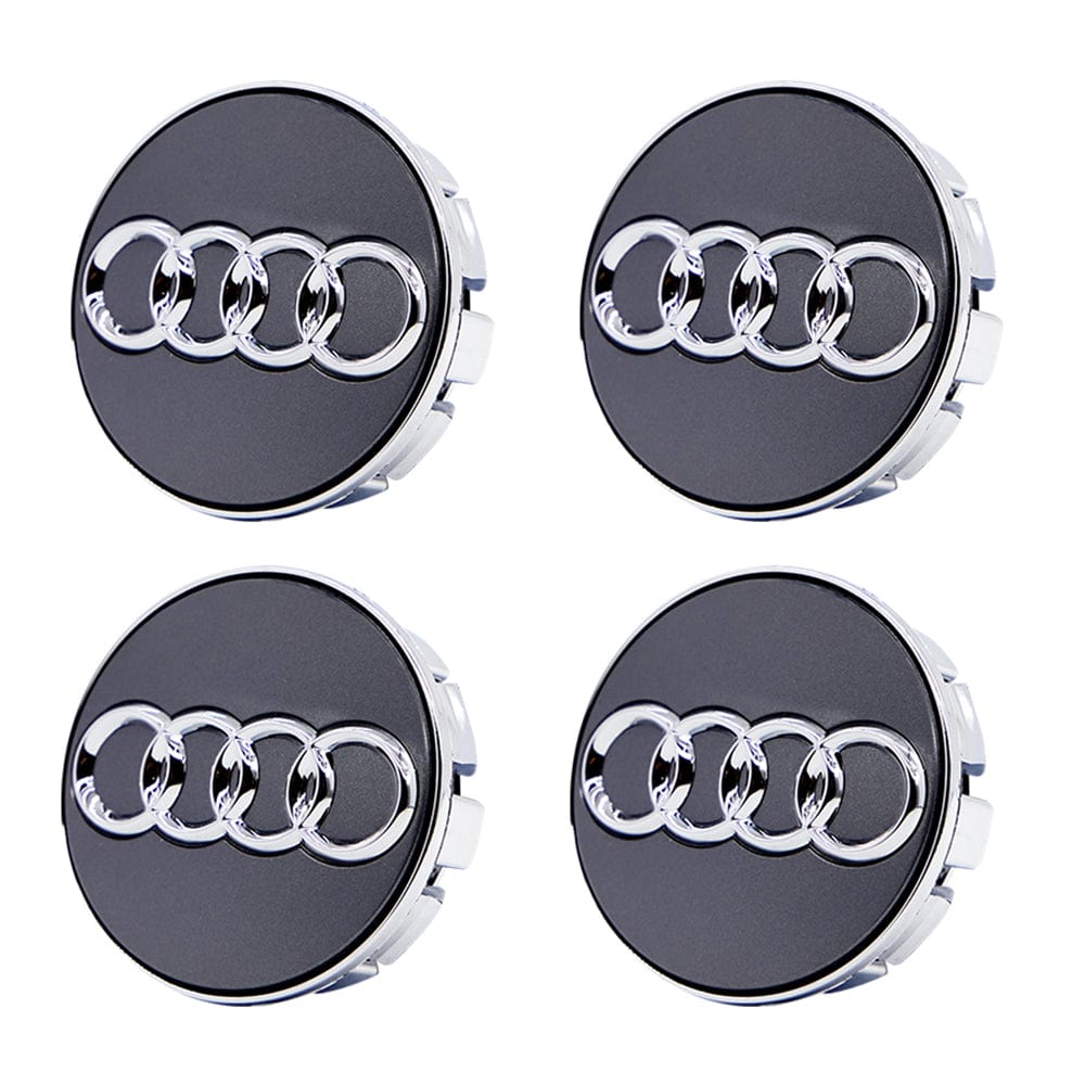 Premium LED Floating Wheel Logo Center Hub Caps Various Designs for Audi