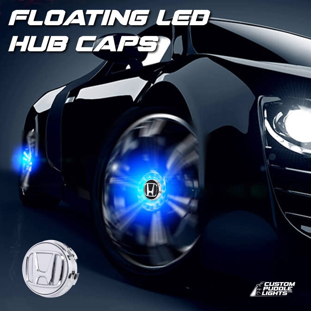 Premium LED Floating Wheel Logo Center Hub Caps Various Designs for Honda