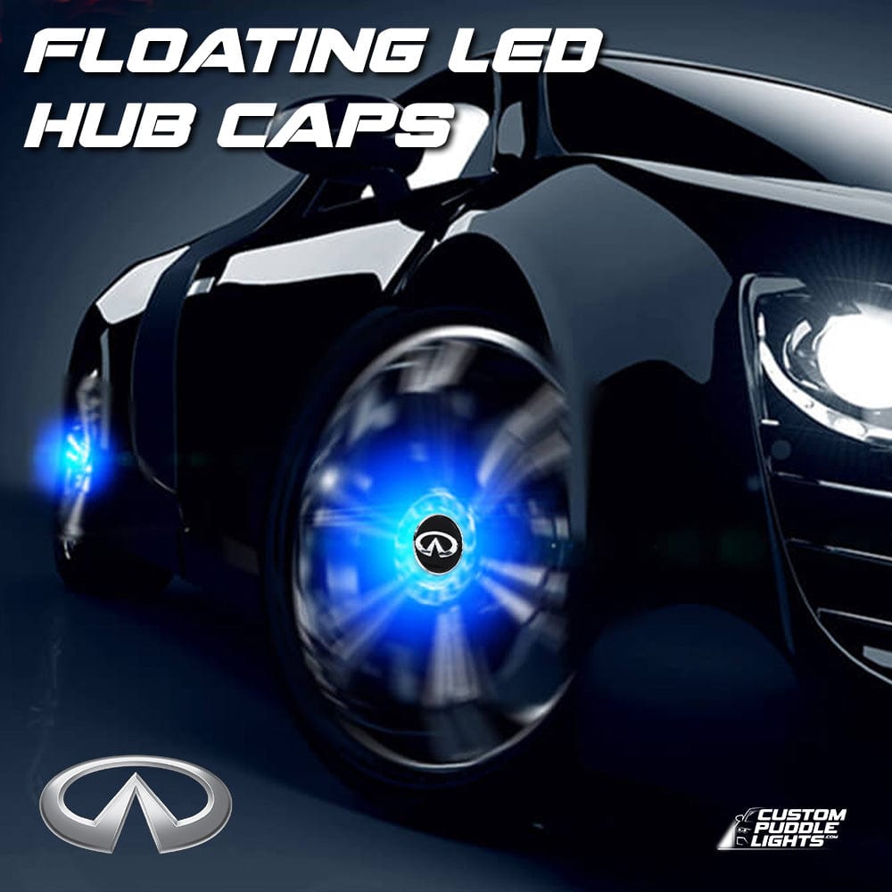 Premium LED Floating Wheel Logo Center Hub Caps Various Designs for Infiniti