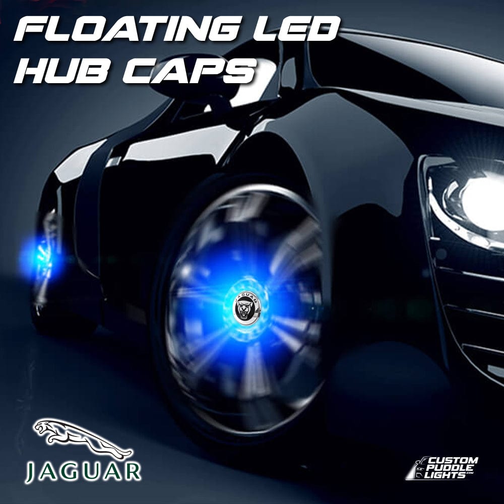Premium LED Floating Wheel Logo Hub Caps Various Design for Jaguar