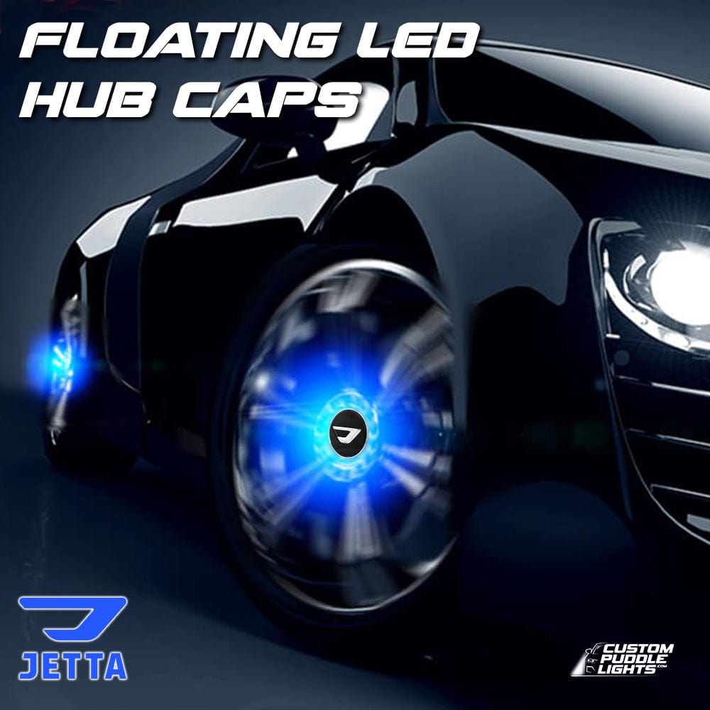 Premium LED Floating Wheel Logo Center Hub Caps Various Designs for Jetta