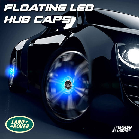 Premium LED Floating Wheel Logo Center Hub Caps Various Designs for Land Rover
