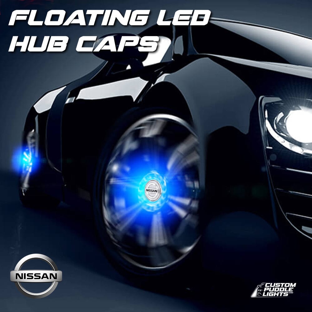 Premium LED Floating Wheel Logo Center Hub Caps Various Designs for Nissan
