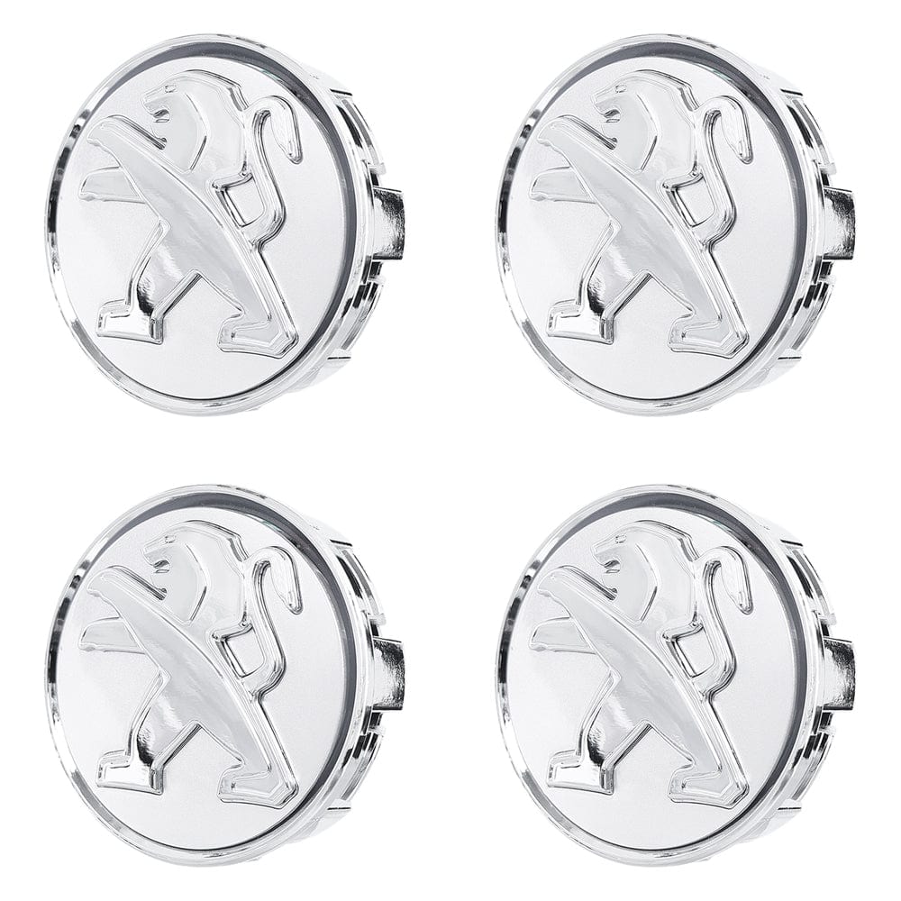 Premium LED Floating Wheel Logo Center Hub Caps Various Designs for Peugeot