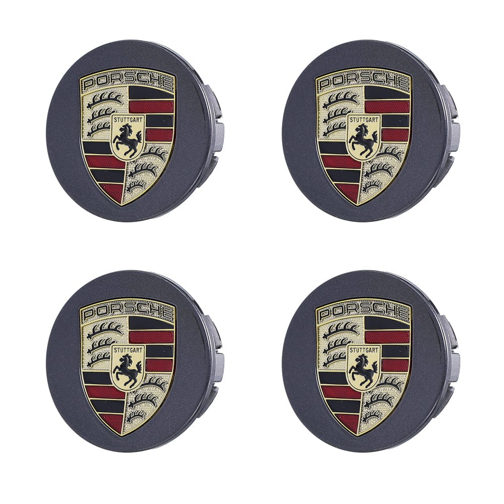 Premium LED Floating Wheel Logo Center Hub Caps Various Designs for Porsche