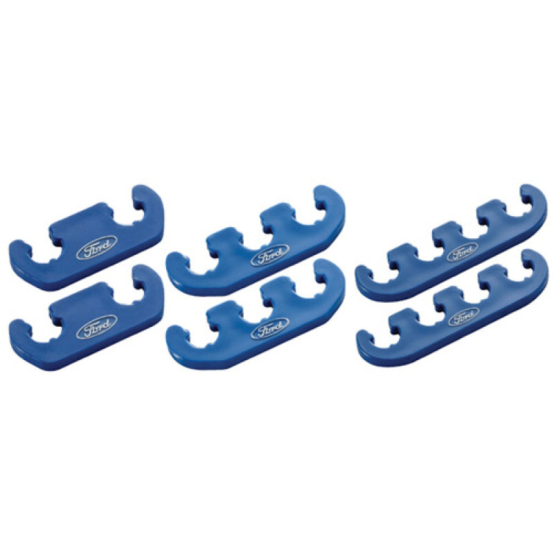 Ford Racing Wire Dividers 4 to 3 to 2 - Blue w/ White Ford Logo 302-637