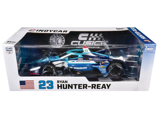Dallara IndyCar 23 Ryan Hunter - Reay "Wedbush" Dreyer & Reinbold Racing - Cusick Motorsports "NTT IndyCar Series" (2025) 1/18 Diecast Model by IXO Models free shipping USA - Rapid Vehicles