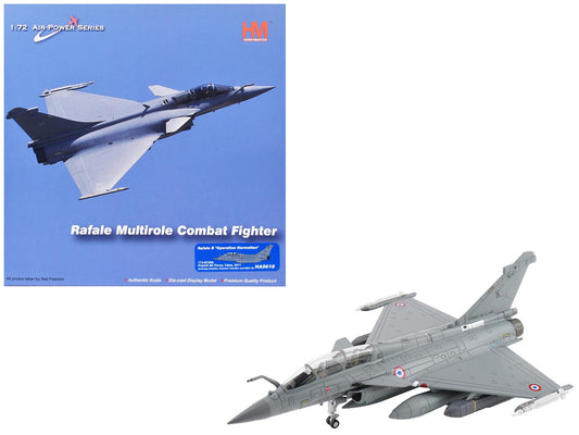 Dassault Rafale B Fighter Aircraft "113 - IE/330 Libya" (2011) French Air Force "Air Power Series" 1/72 Diecast Model by Hobby Master free shipping USA - Rapid Vehicles
