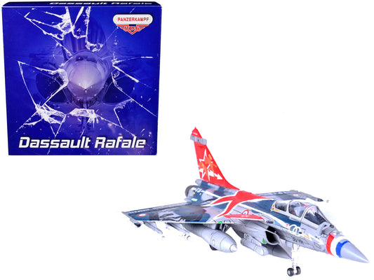 Dassault Rafale C Fighter Jet "Regiment de Chasse 2/30 Normandie - Niemen" 75th Anniversary Edition with Missile Accessories "Panzerkampf Wing" Series 1/72 Scale Model by Panzerkampf free shipping USA - Rapid Vehicles
