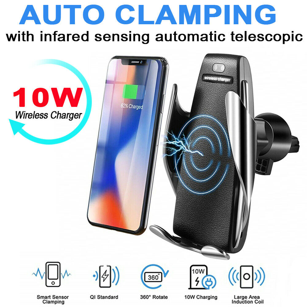 Infrared Sensor Automatic Clamp Wireless Charger - Premium Tech Accessories from Teal Simba - Just $20.99! Shop now at Rapidvehicles