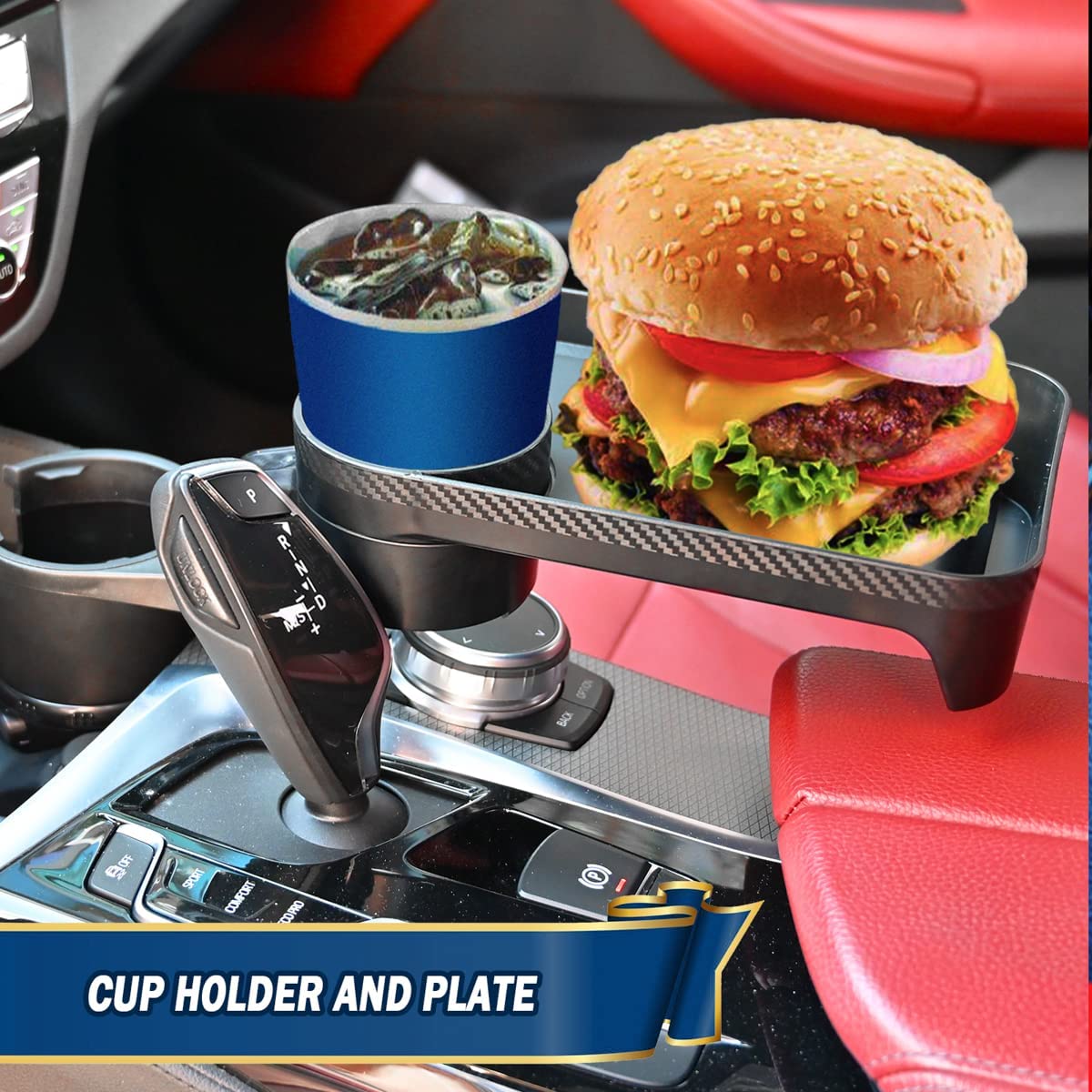 Multifunctional Car Cup Holder Expander 360°Rotating with Tray - Premium Automotive from Lilac Milo - Just $23.99! Shop now at Rapidvehicles