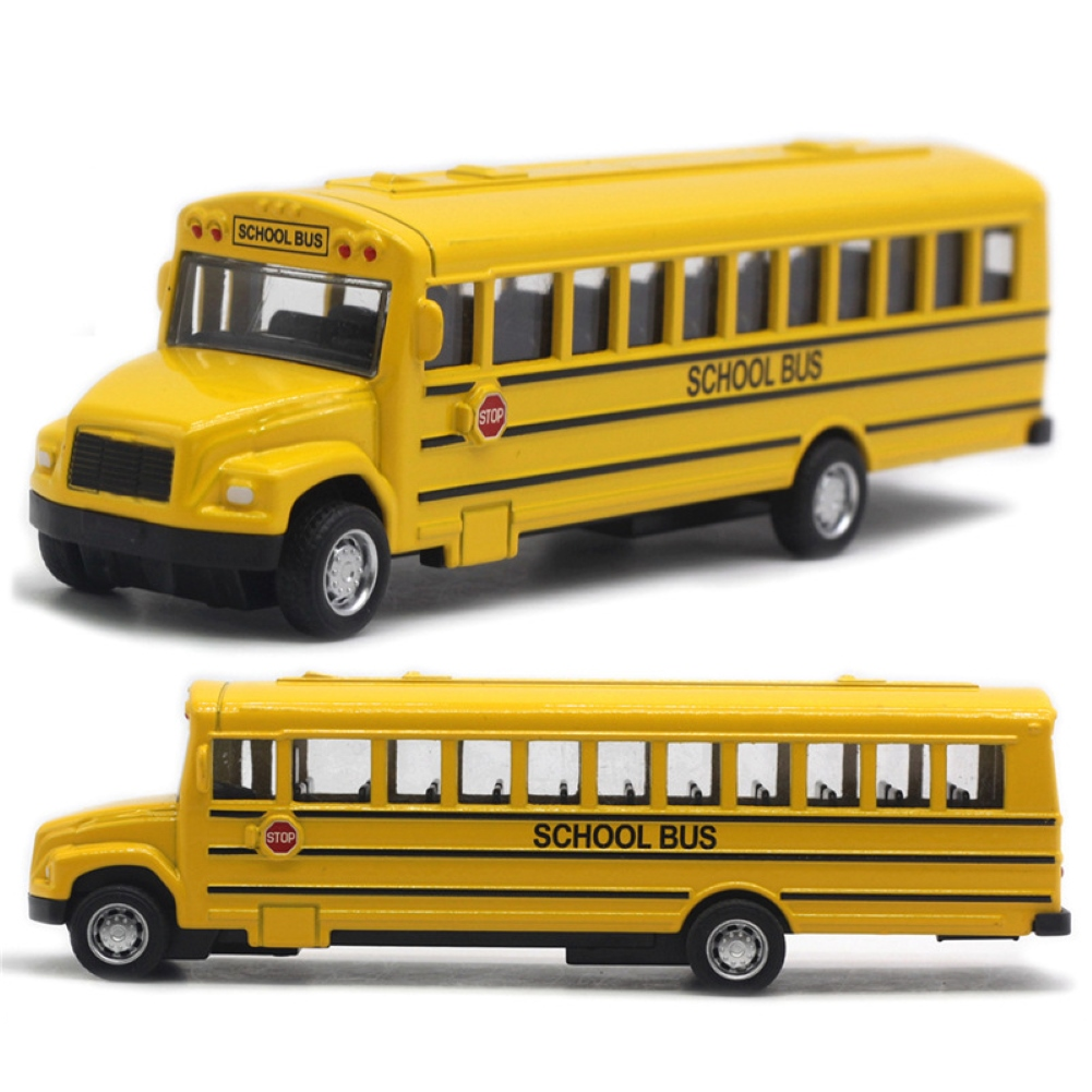 Alloy Inertial School Bus Model Car Model For Gifts Kids Boy Toys - Premium Toys from Teal Simba - Just $17.99! Shop now at Rapidvehicles