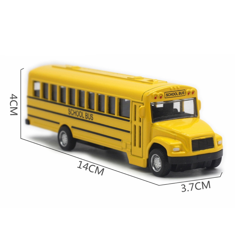 Alloy Inertial School Bus Model Car Model For Gifts Kids Boy Toys - Premium Toys from Teal Simba - Just $17.99! Shop now at Rapidvehicles