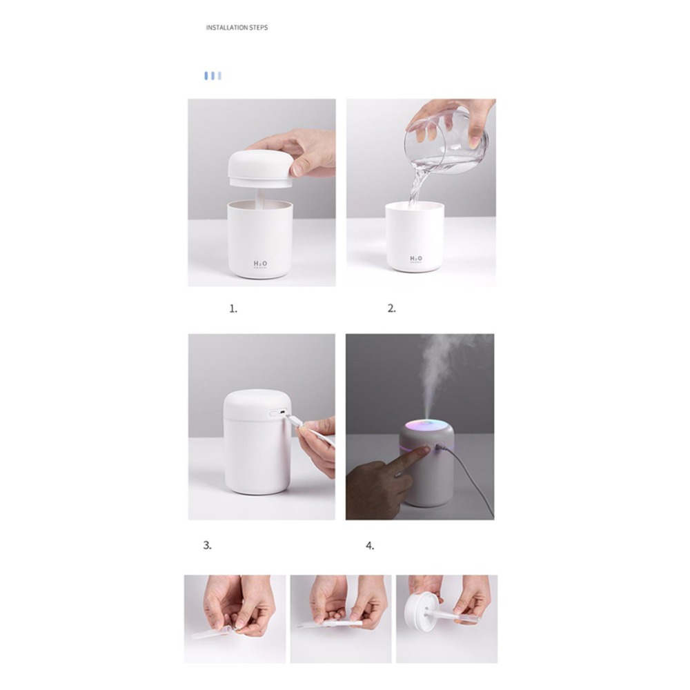 Portable Air Humidifier Aroma Essential Oil Diffuser for Car Home - Premium Home & Garden from Teal Simba - Just $13.99! Shop now at Rapidvehicles