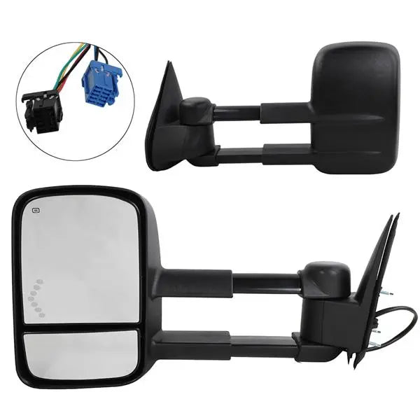 Heated LED Arrow Tow Mirror For 2003-2006 Chevrolet Silverado GMC - Premium Automotive from Teal Simba - Just $186.29! Shop now at Rapidvehicles