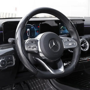 1Pair Carbon Fiber Universal Car Steering Wheel Cover - Premium Automotive from Lilac Milo - Just $20.99! Shop now at Rapidvehicles