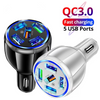 15W Quick Charge 5USB QC3.0 Car Charger - Premium Tech Accessories from Lilac Milo - Just $11.99! Shop now at Rapidvehicles