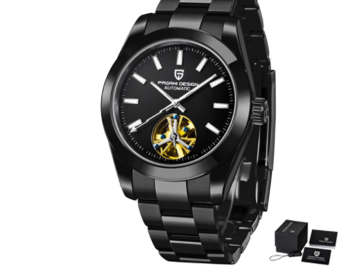 PAGANI 1658 New Automatic Mechanical Watch Stainless Steel Strap - Premium Smart Watches from Rapidvehicles - Just $297.99! Shop now at Rapidvehicles