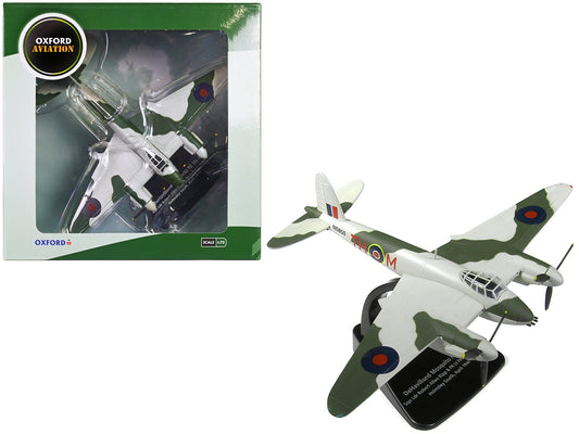 DeHavilland Mosquito FB MKVI Combat Aircraft "Sqd. Ldr. Robert Allen Kip and Flt. Lt. Peter Huletsky Holmsley South" (1944) Royal Air Force "Oxford Aviation" Series 1/72 Diecast Model Airplane by Oxford Diecast free shipping USA - Rapid Vehicles