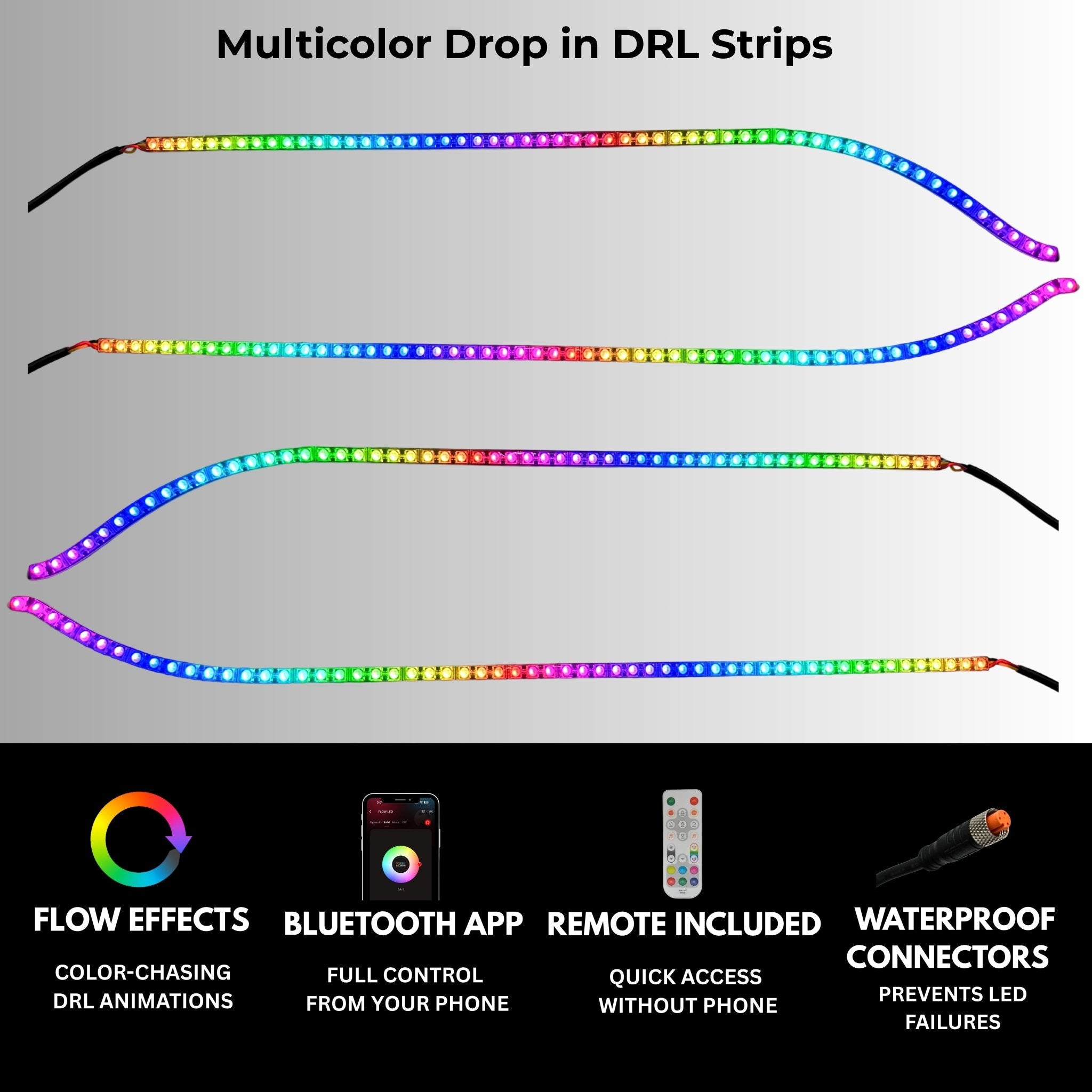 Dodge Charger Flow Series DRL Boards (2015-2024) - Rapid Vehicles