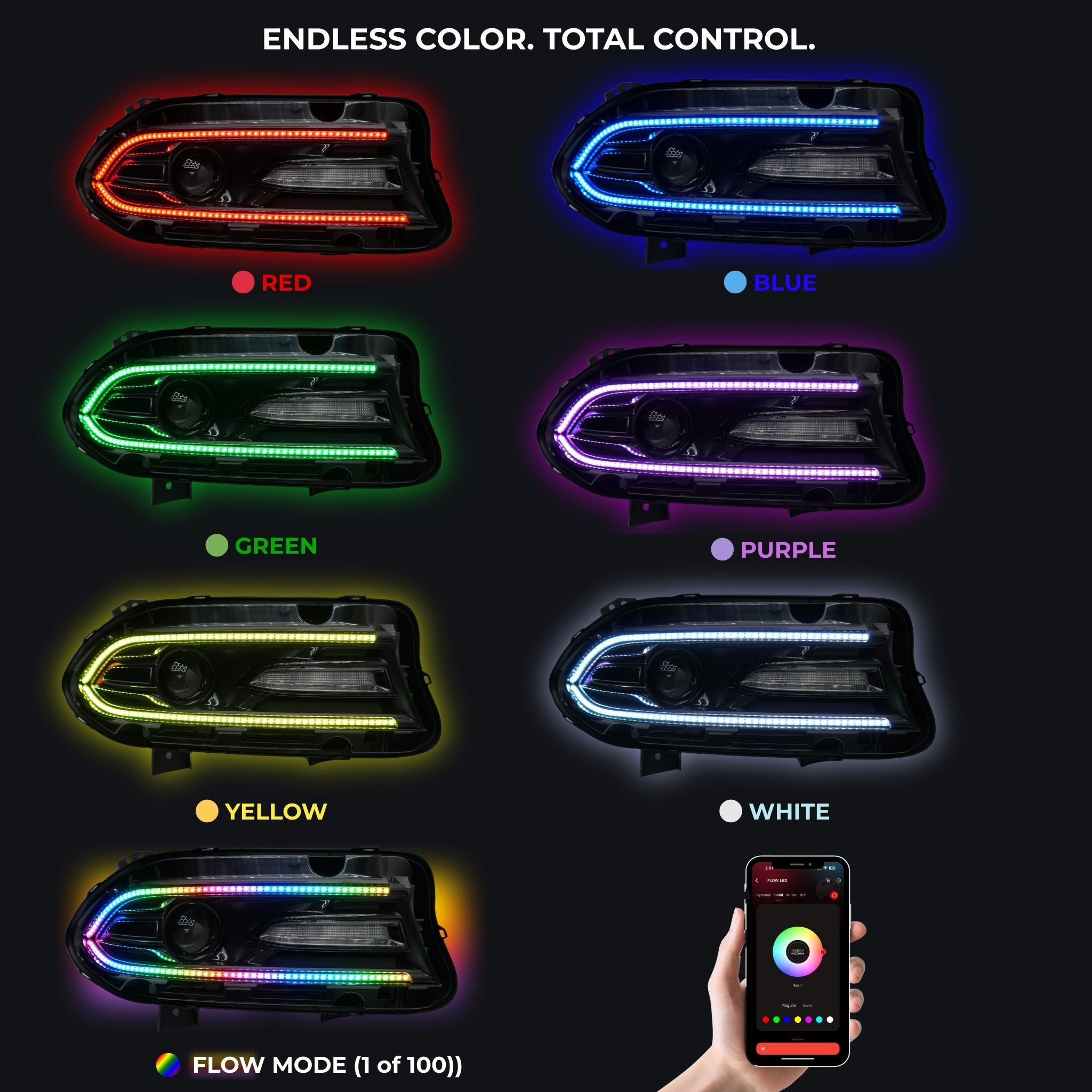 Dodge Charger Flow Series DRL Boards (2015-2024) - Rapid Vehicles
