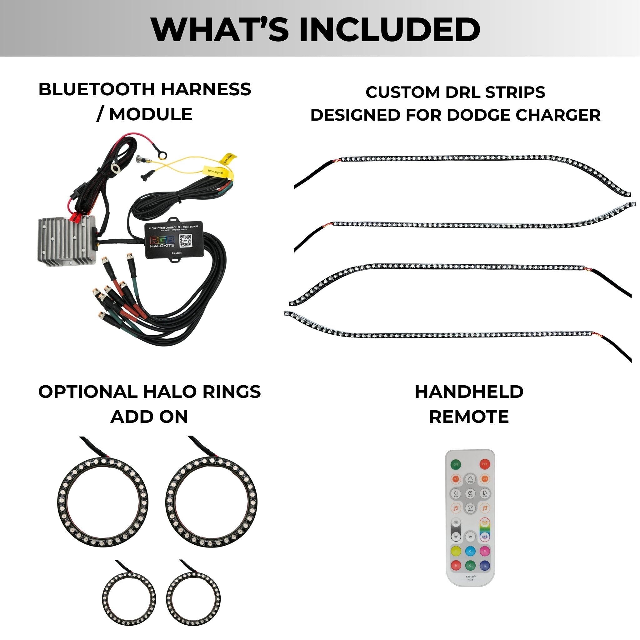 Dodge Charger Flow Series DRL Boards (2015-2024) - Rapid Vehicles