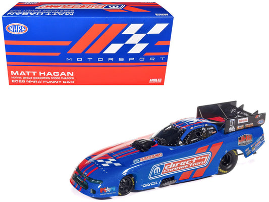 Dodge Charger NHRA Funny Car Matt Hagan "MOPAR Direct Connection" (2025) Limited Edition 1/24 Diecast Model Car by Auto World free shipping USA - Rapid Vehicles