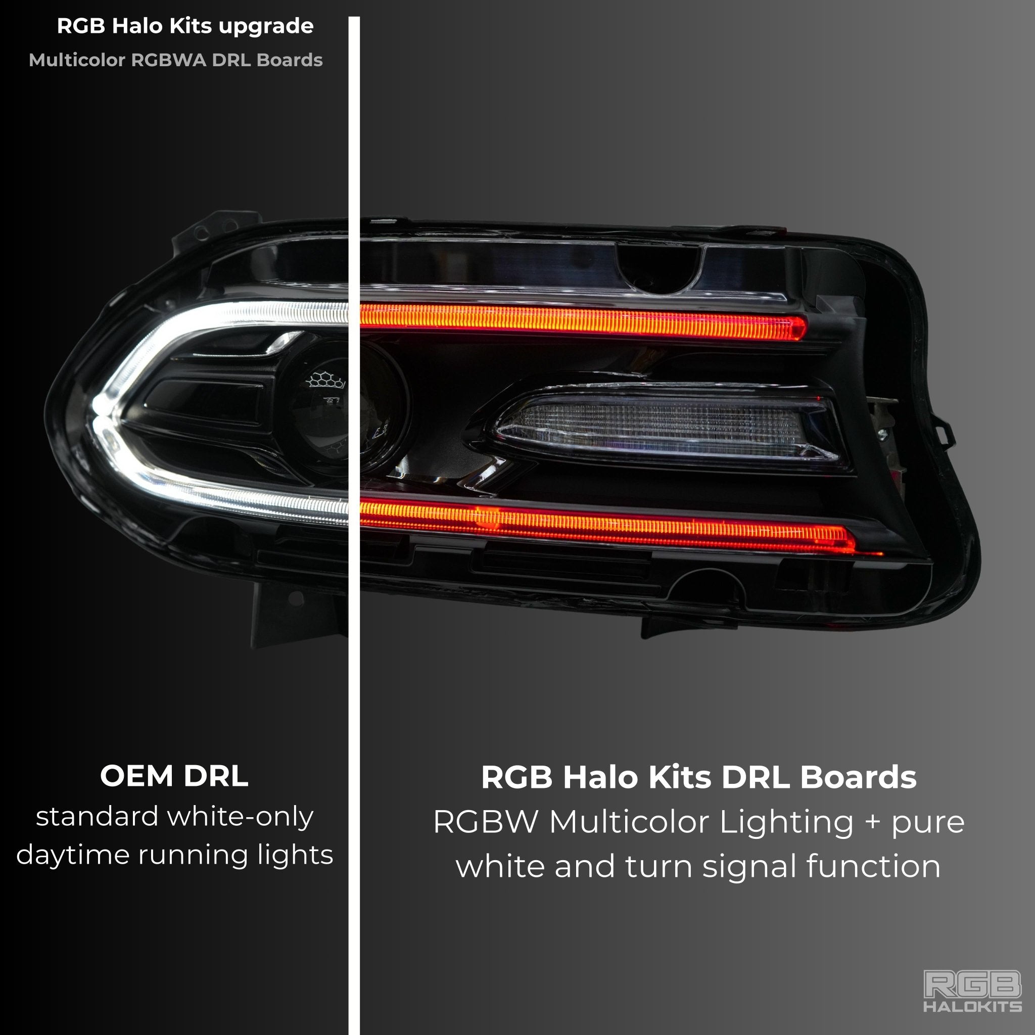 Dodge Charger RGBWA DRL Boards (2015-2024) - Rapid Vehicles