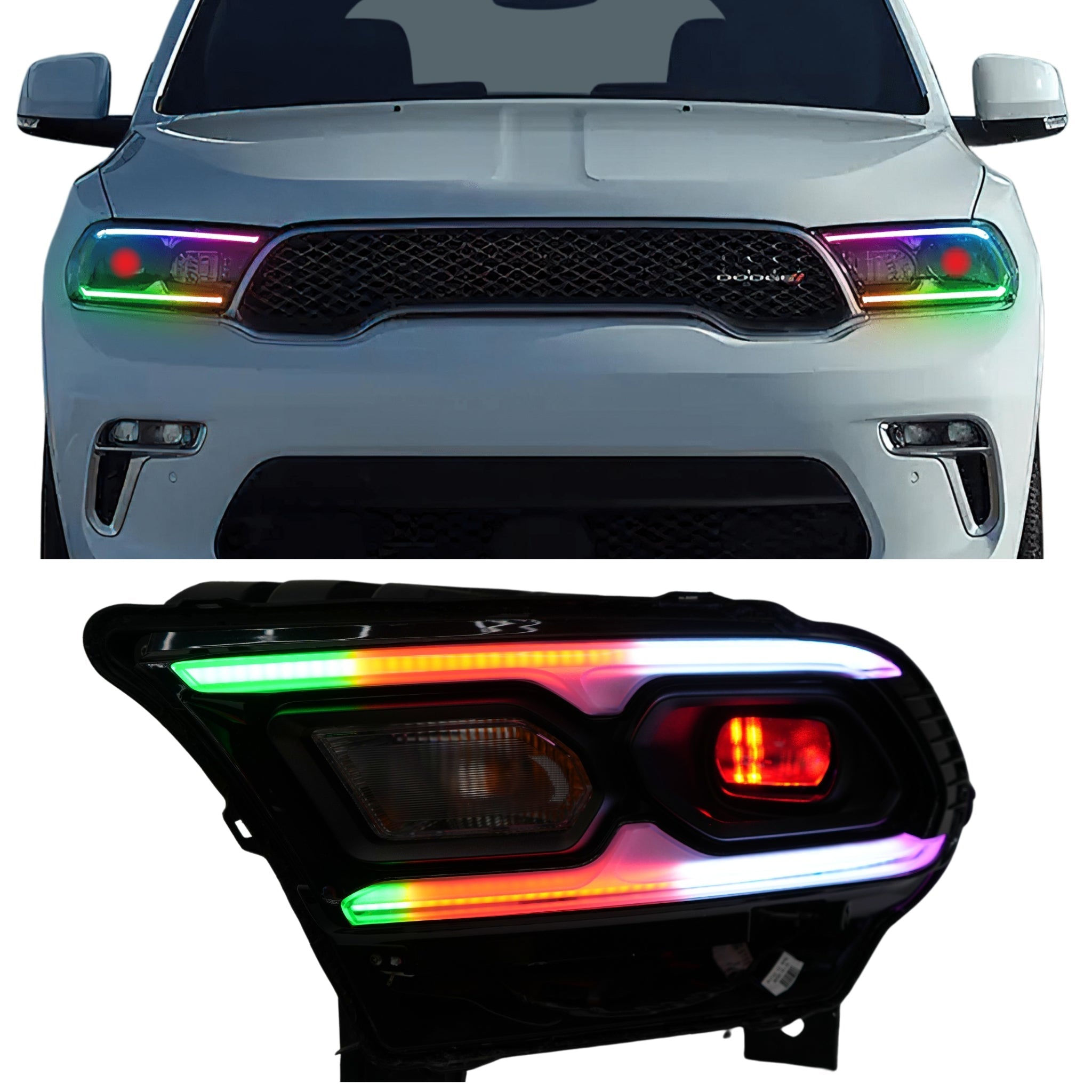 Dodge Durango Multicolor Flow DRL Kit (2021-2026) - Rapid Vehicles
