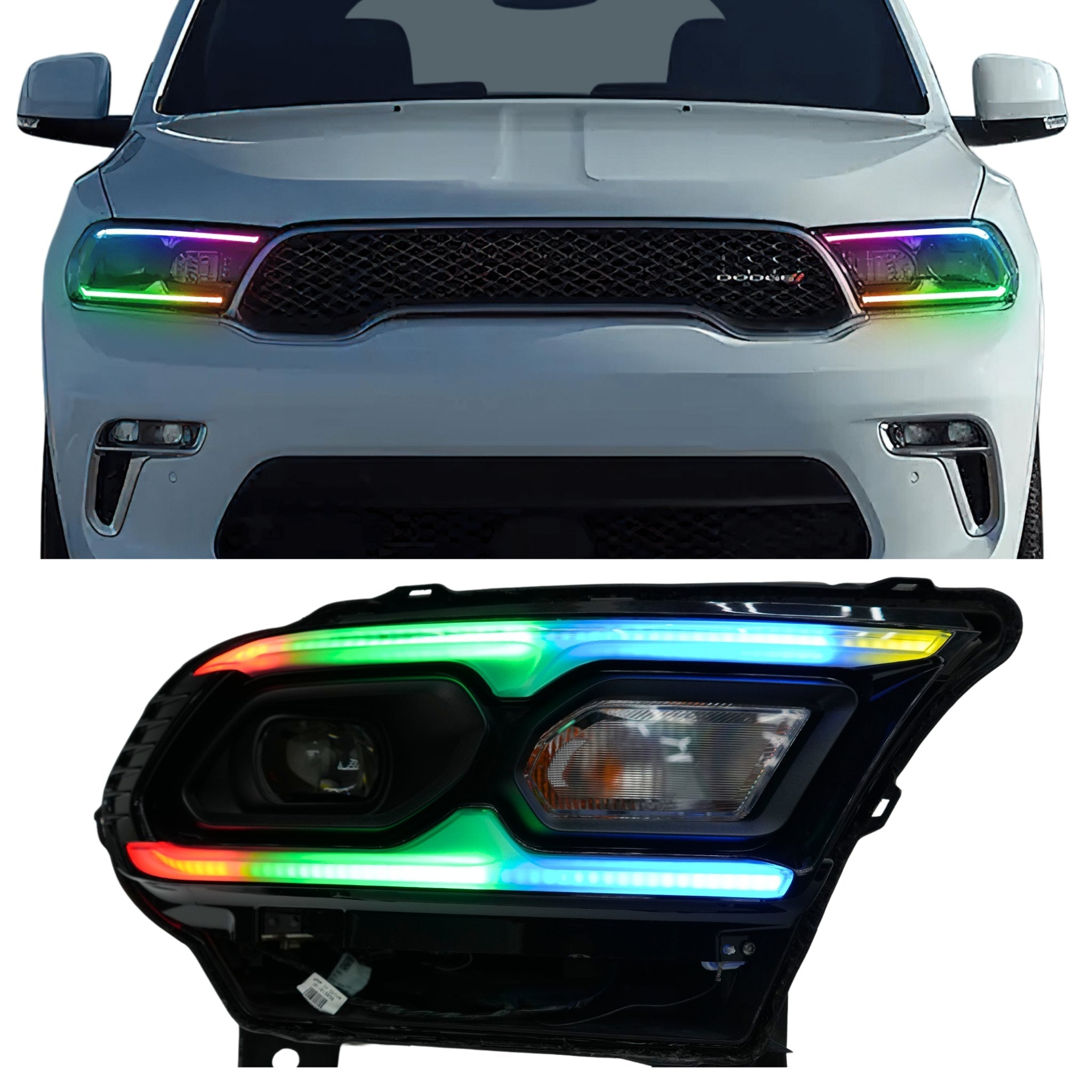Dodge Durango Multicolor Flow DRL Kit (2021-2026) - Rapid Vehicles